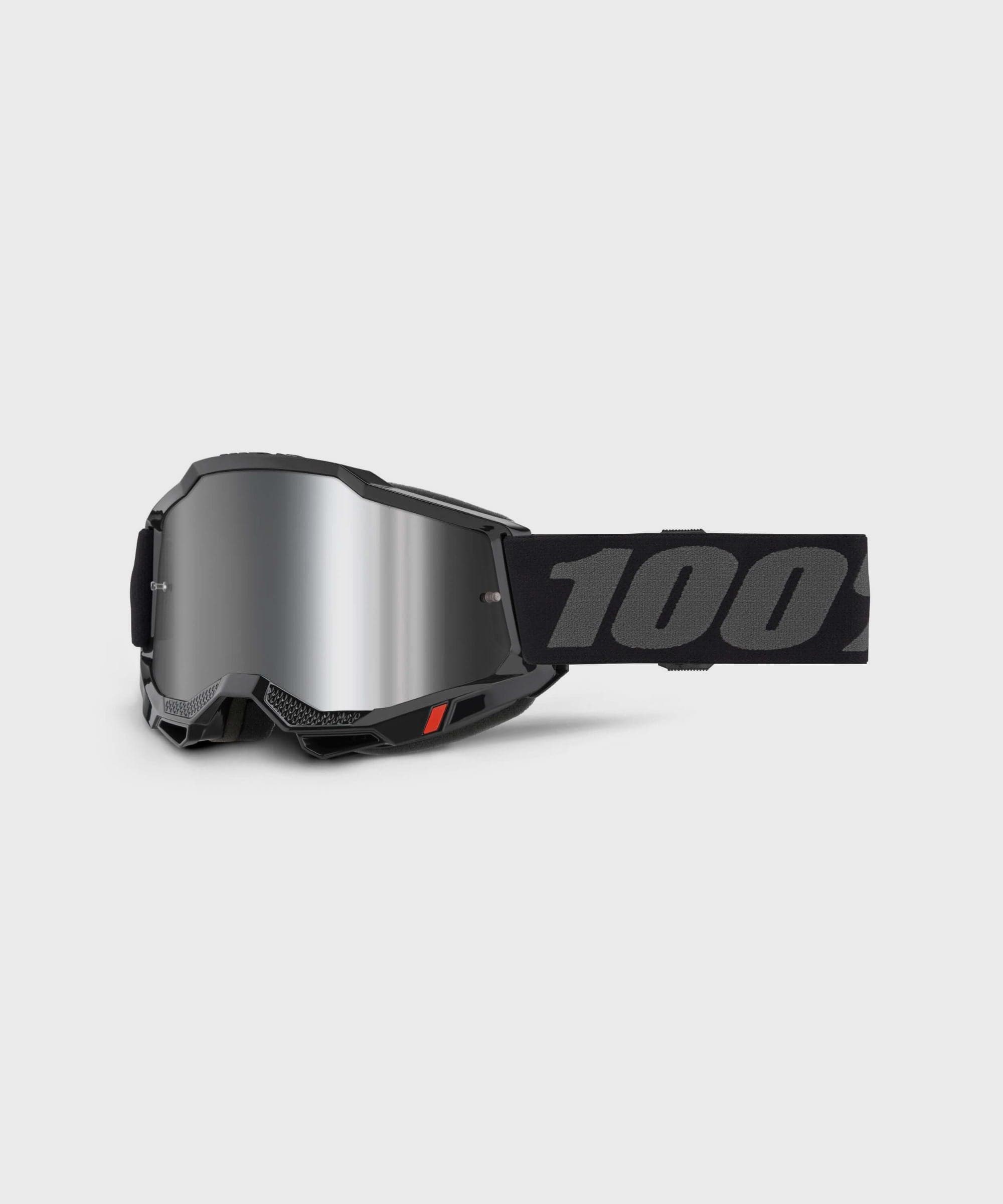 100% Accuri 2 Goggle Black / Mirror Silver Lens