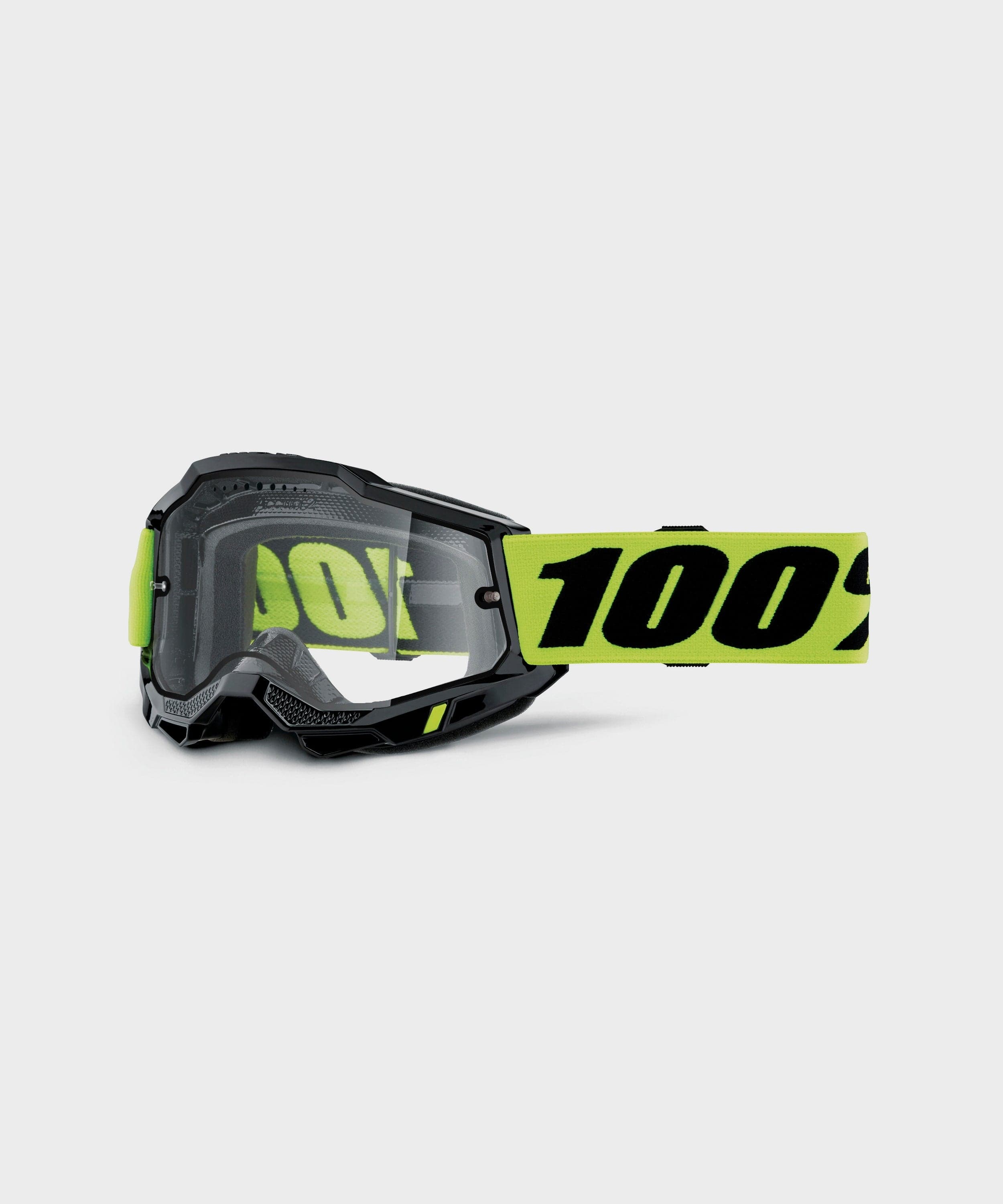 100% Accuri 2 Enduro MTB Goggle Neon Yellow / Clear Lens