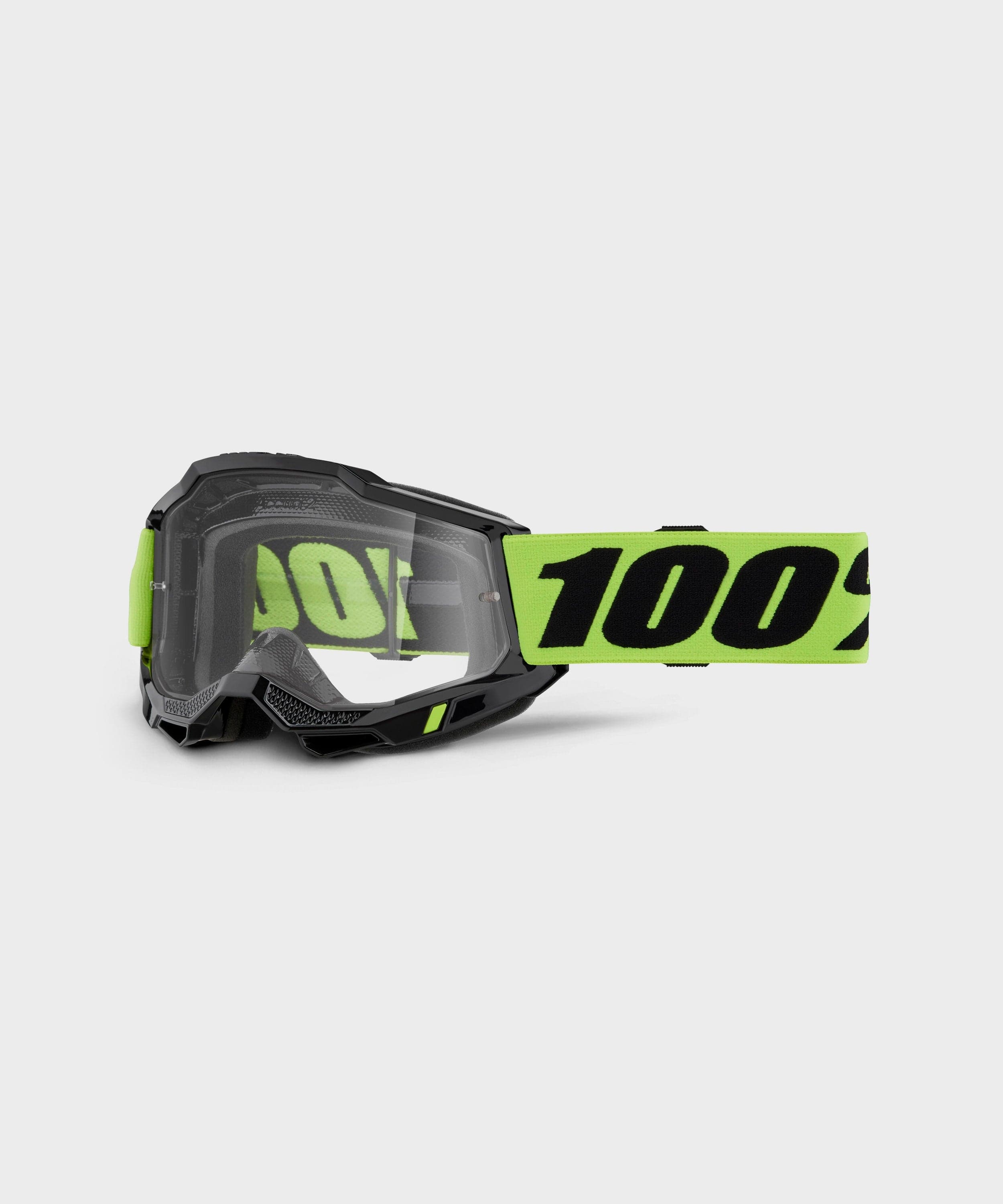 100% Accuri 2 Youth Clear Lens Goggles / Neon Yellow