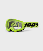 100% Strata 2 Youth Goggle Neon Yellow / Clear Lens