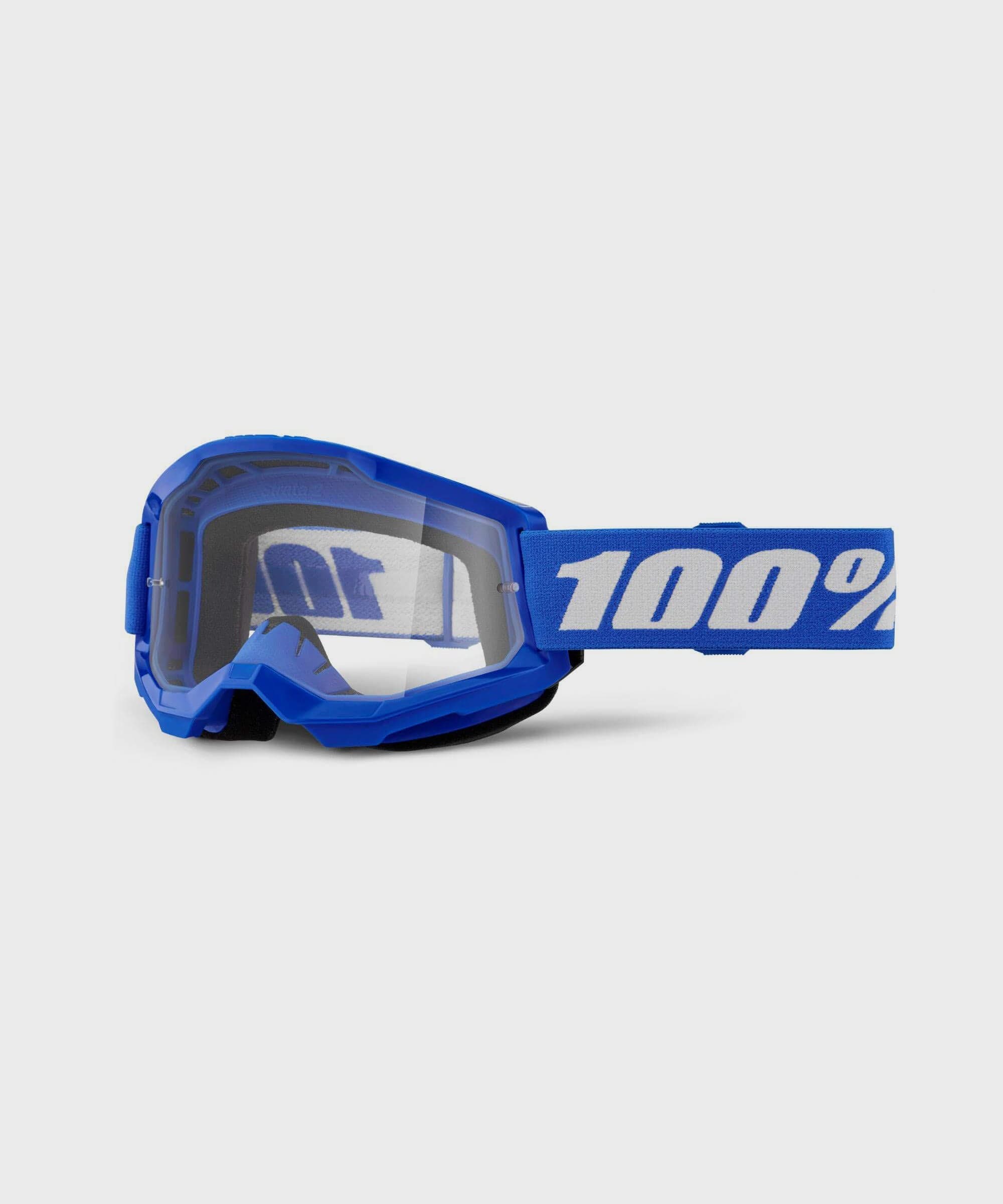 100% Strata 2 Youth Goggle Blue / Clear Lens