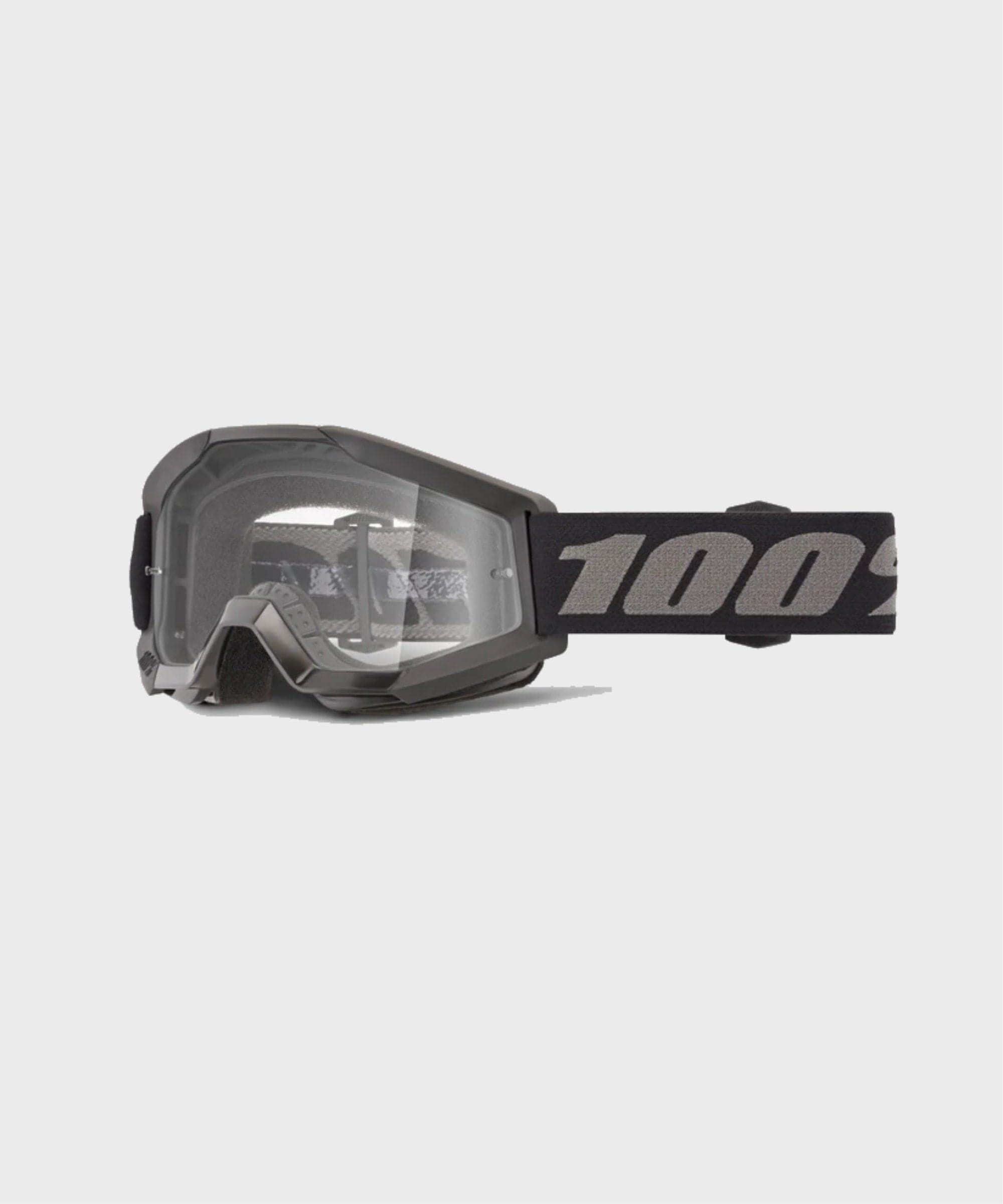 100% Strata Mini Goggles Black / Clear Lens