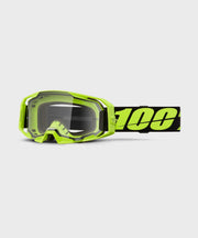 100% ARmatic Goggles Neon Yellow / Clear Lens