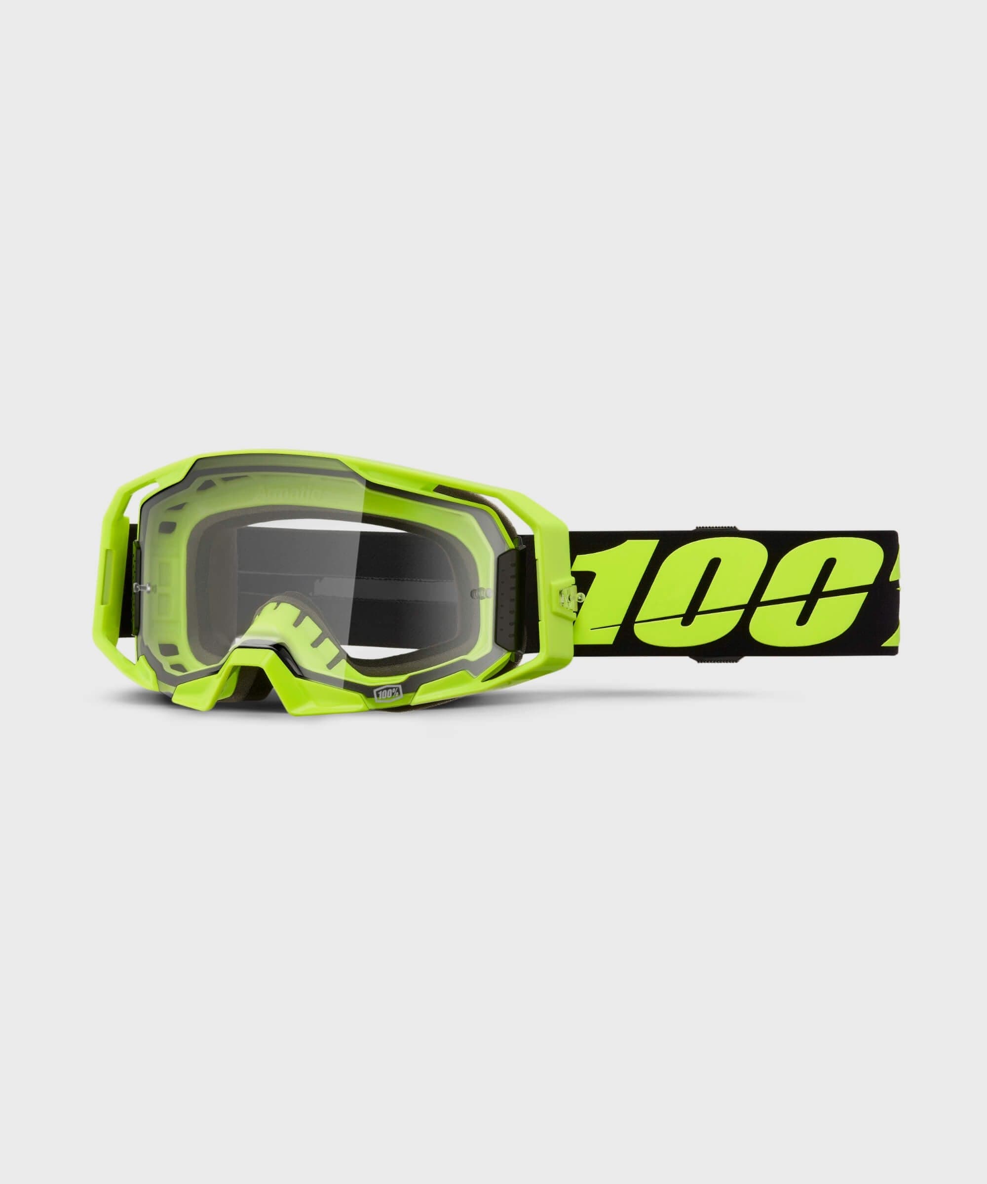 100% ARmatic Goggles Neon Yellow / Clear Lens