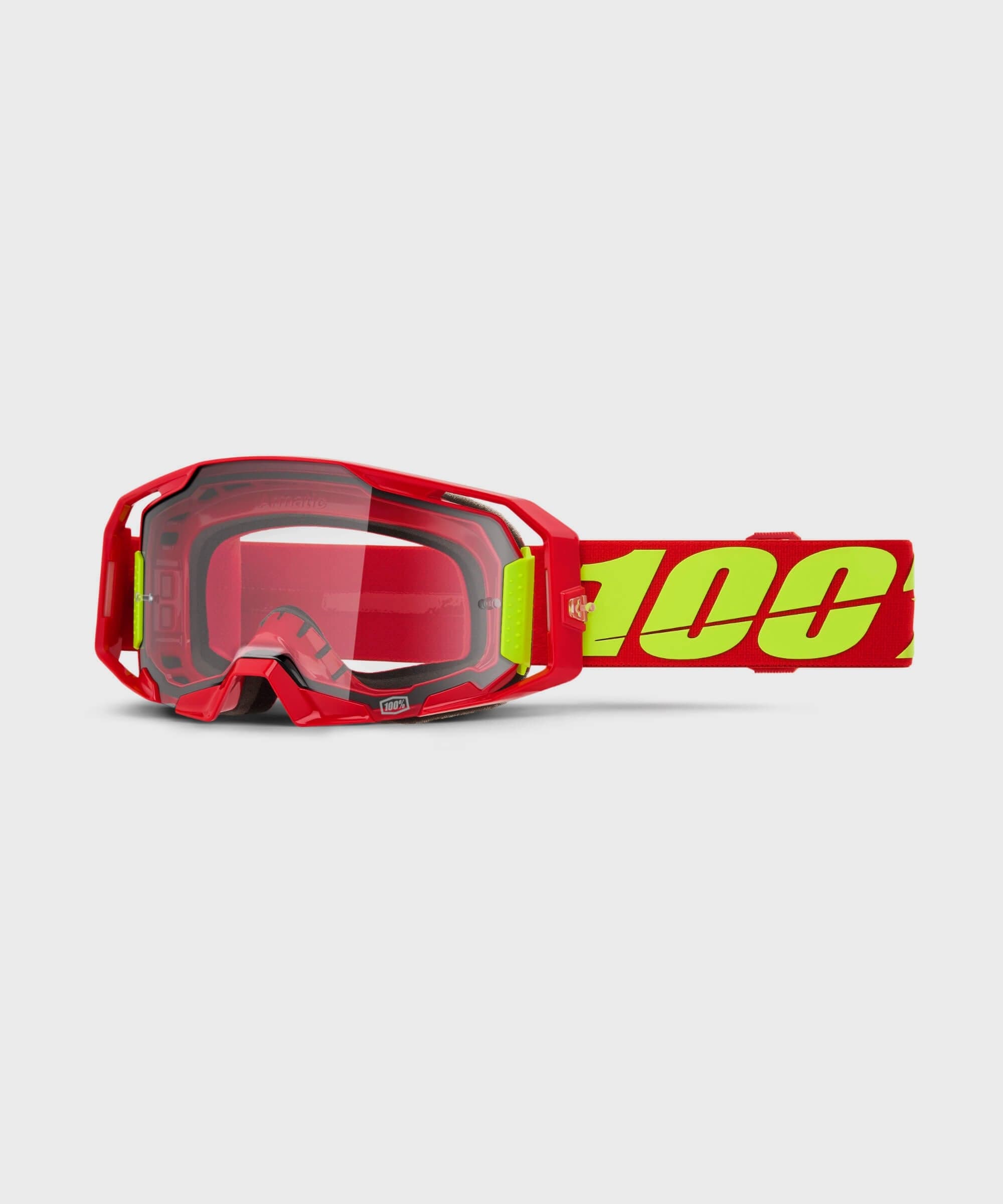 100% ARmatic Goggles Red / Clear Lens