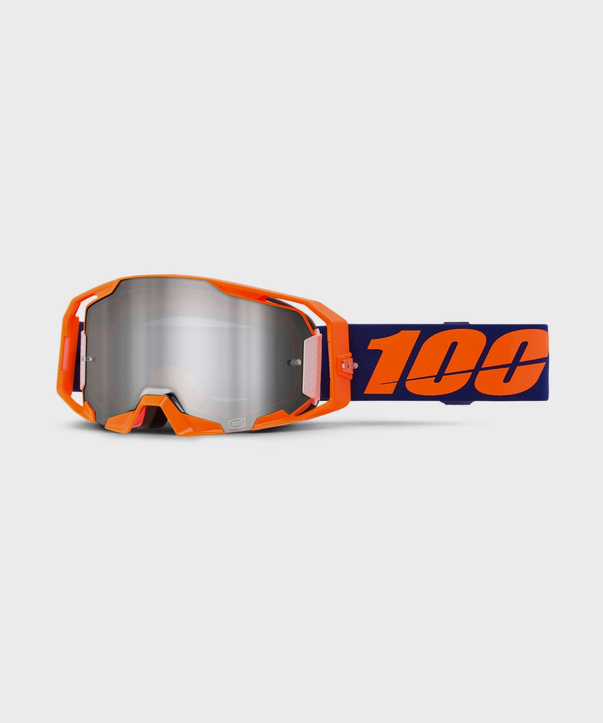 100% ARmatic Goggles Neon Orange / Mirror Silver Flash Lens
