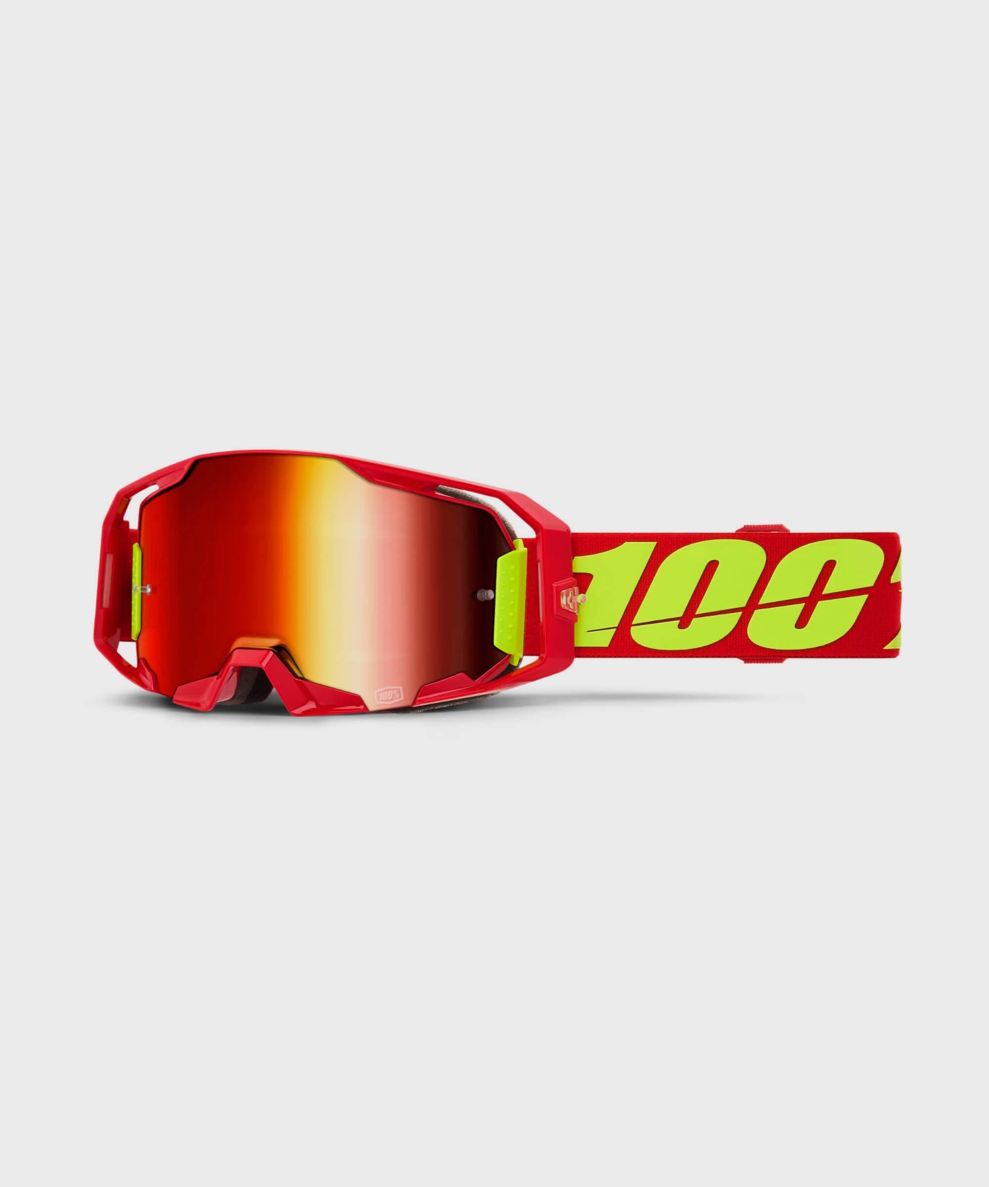 100% ARmatic Goggles Red / Mirror Red Lens