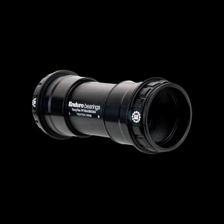 Enduro Bearings TorqTite Campag Ultra Torque BB Adaptor Cup Set - Campagnolo UltraTorque - Black