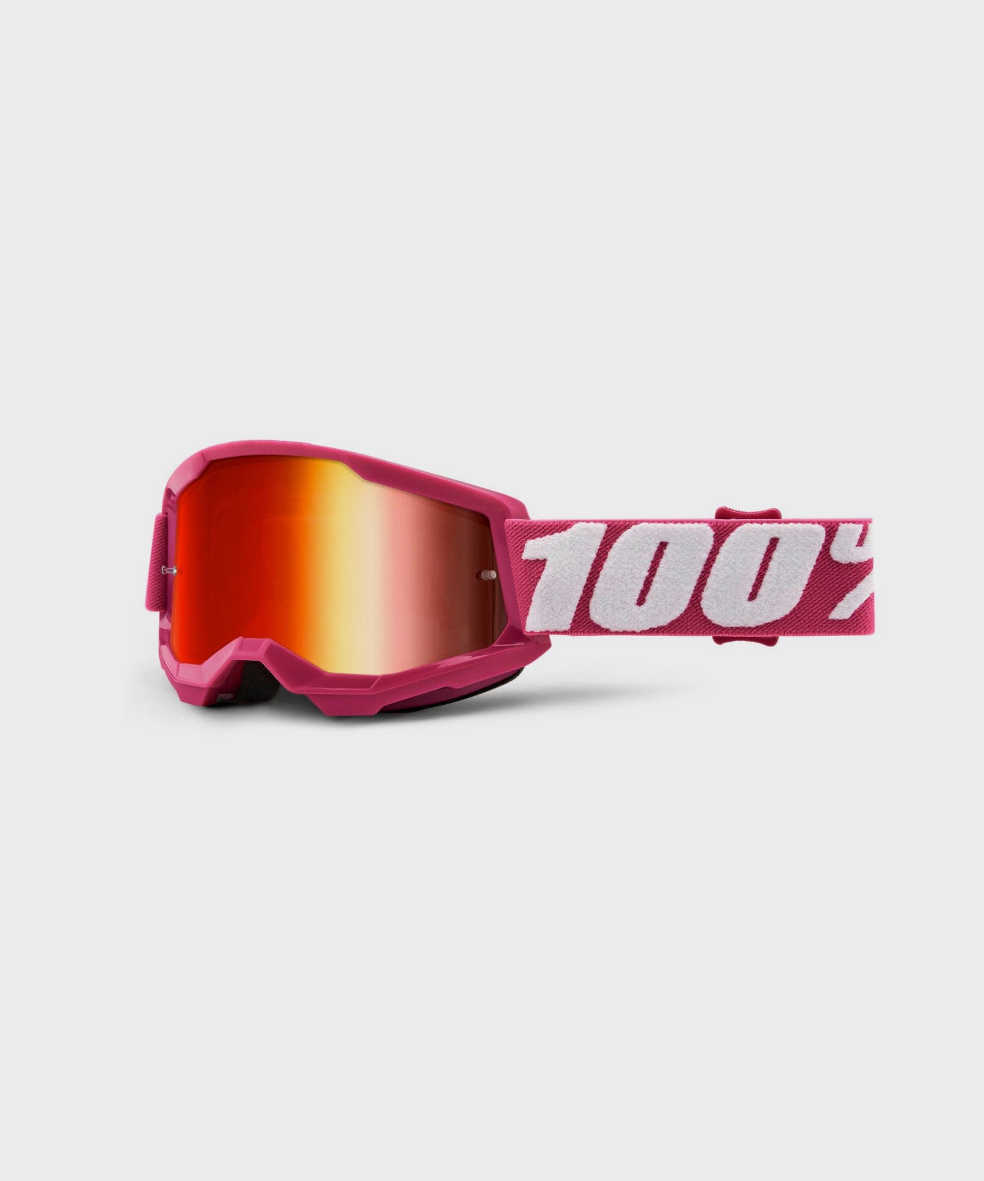 100% Strata 2 Youth Goggle Fletcher / Red Mirror Lens