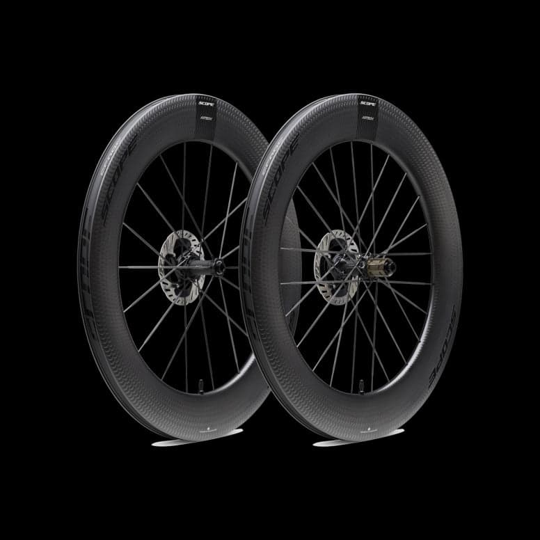 Scope Cycling ARTECH 8.T 85mm TT Wheelset - 85mm - Black
