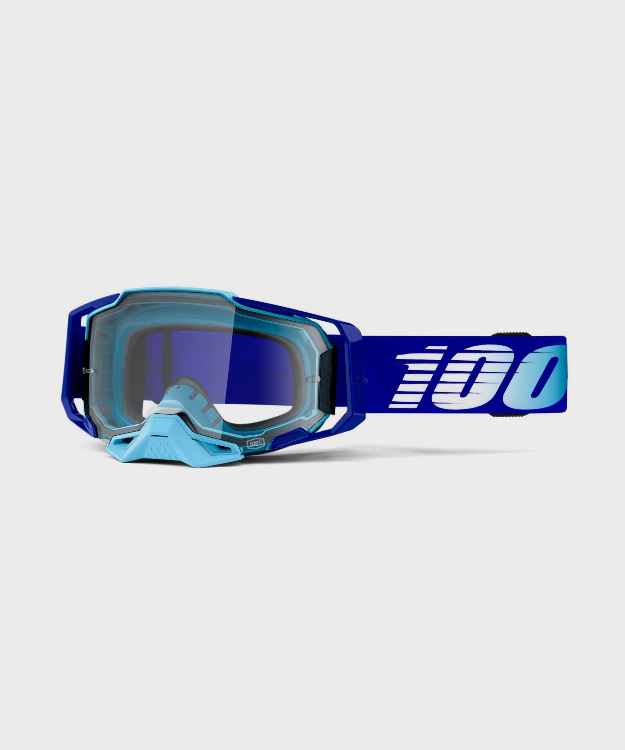 100% Armega Goggles Royal / Clear Lens