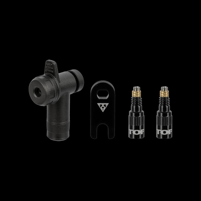 Topeak Turboflow Valve Combo W/Rapidhead -  - Black