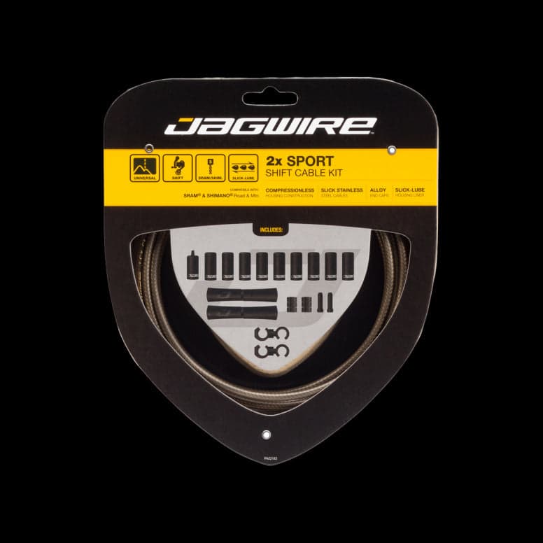 Jagwire Sport Shift Kit 2x -  - Carbon Silver