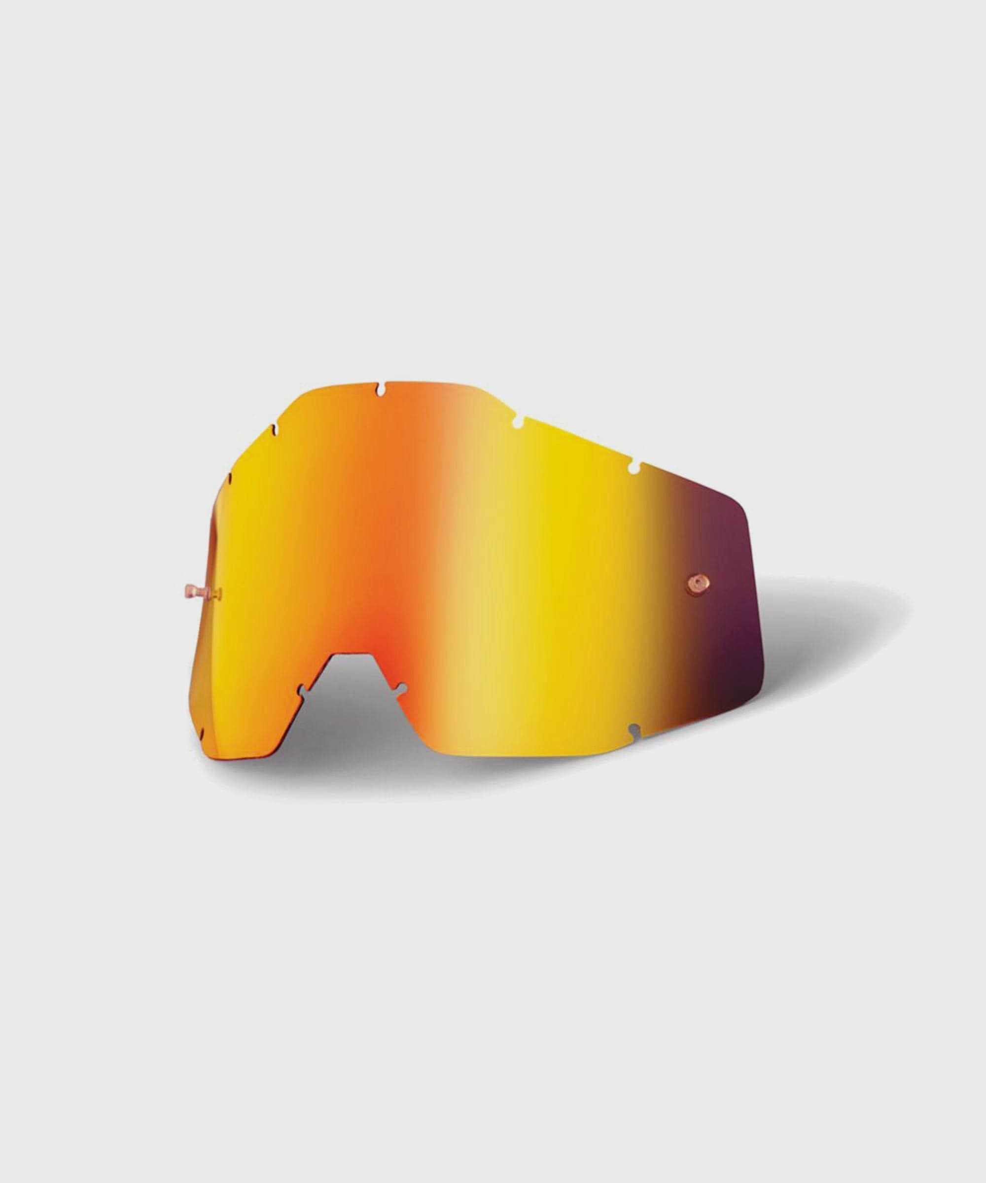 100% Accuri / Strata Youth Anti-Fog Replacement Lens - Red Mirror