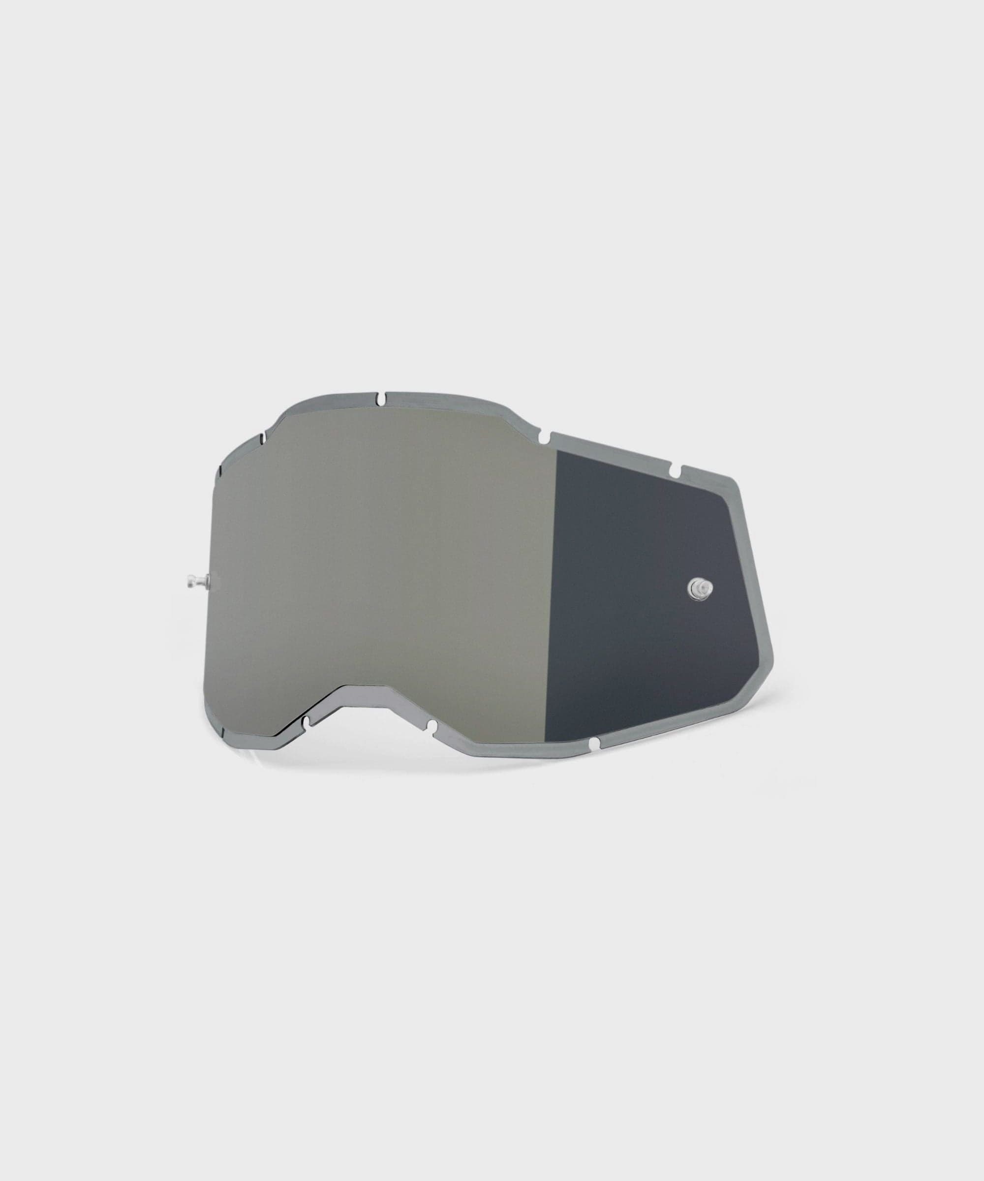 100% Racecraft 2 / Accuri 2 / Strata 2 Injected Replacement Lens - Silver Mirror