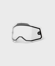 100% Racecraft 2 / Accuri 2 / Strata 2 Dual Pane Vented Lens - Clear