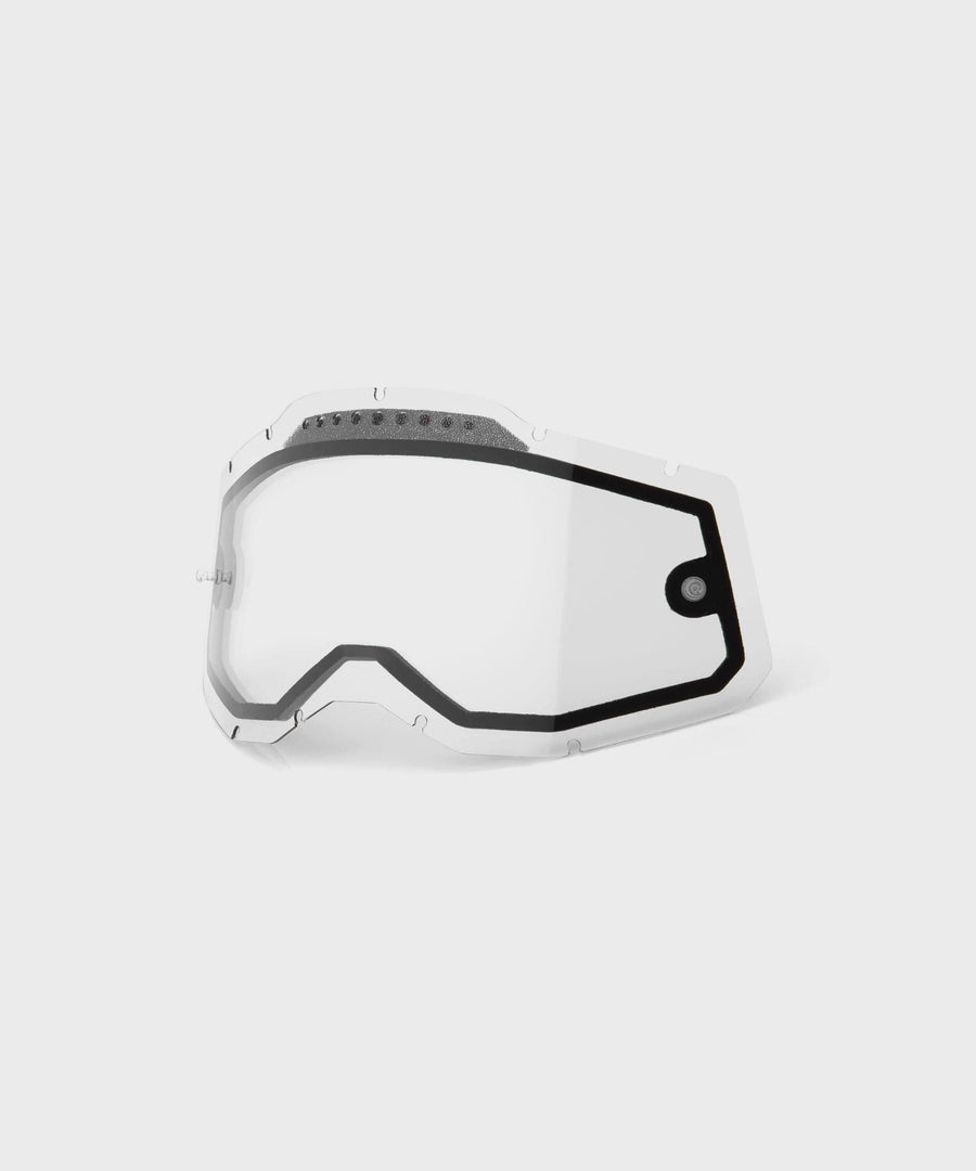 100% Racecraft 2 / Accuri 2 / Strata 2 Dual Pane Vented Lens - Clear
