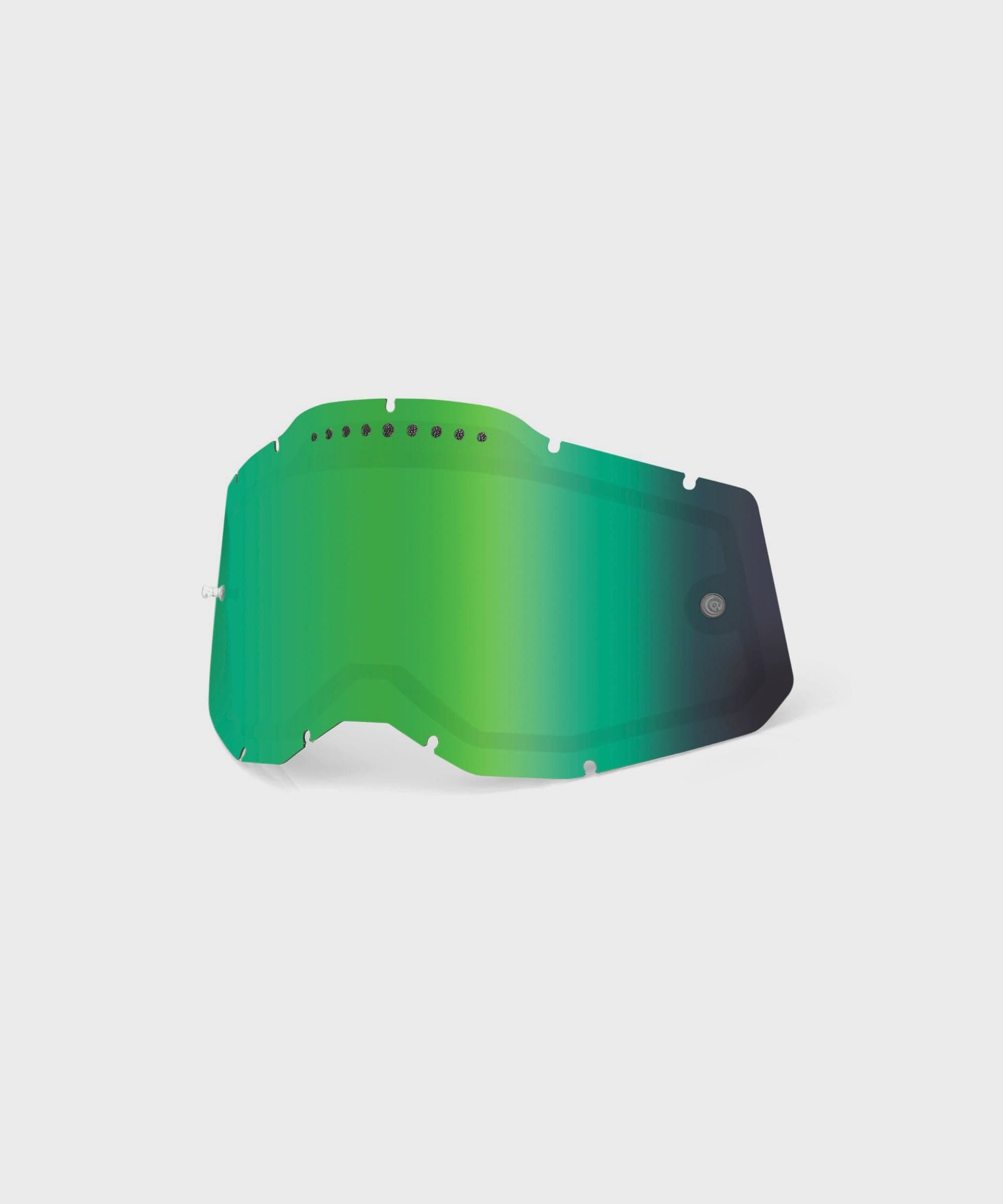 100% Racecraft 2 / Accuri 2 / Strata 2 Dual Pane Vented Lens - Green Mirror