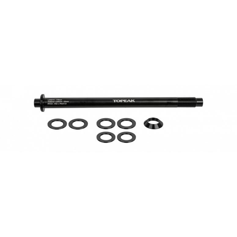 Topeak Zi:Rak Thru-Axle - 12x1.0mm - Black