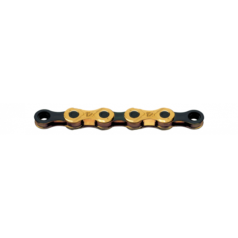 KMC X12-L Waxed Chain 126L - Shimano 12sp - 1pc - Black/Gold