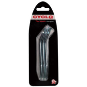 Cyclo Metal Tyre Levers in Sets of 3 (Carded)