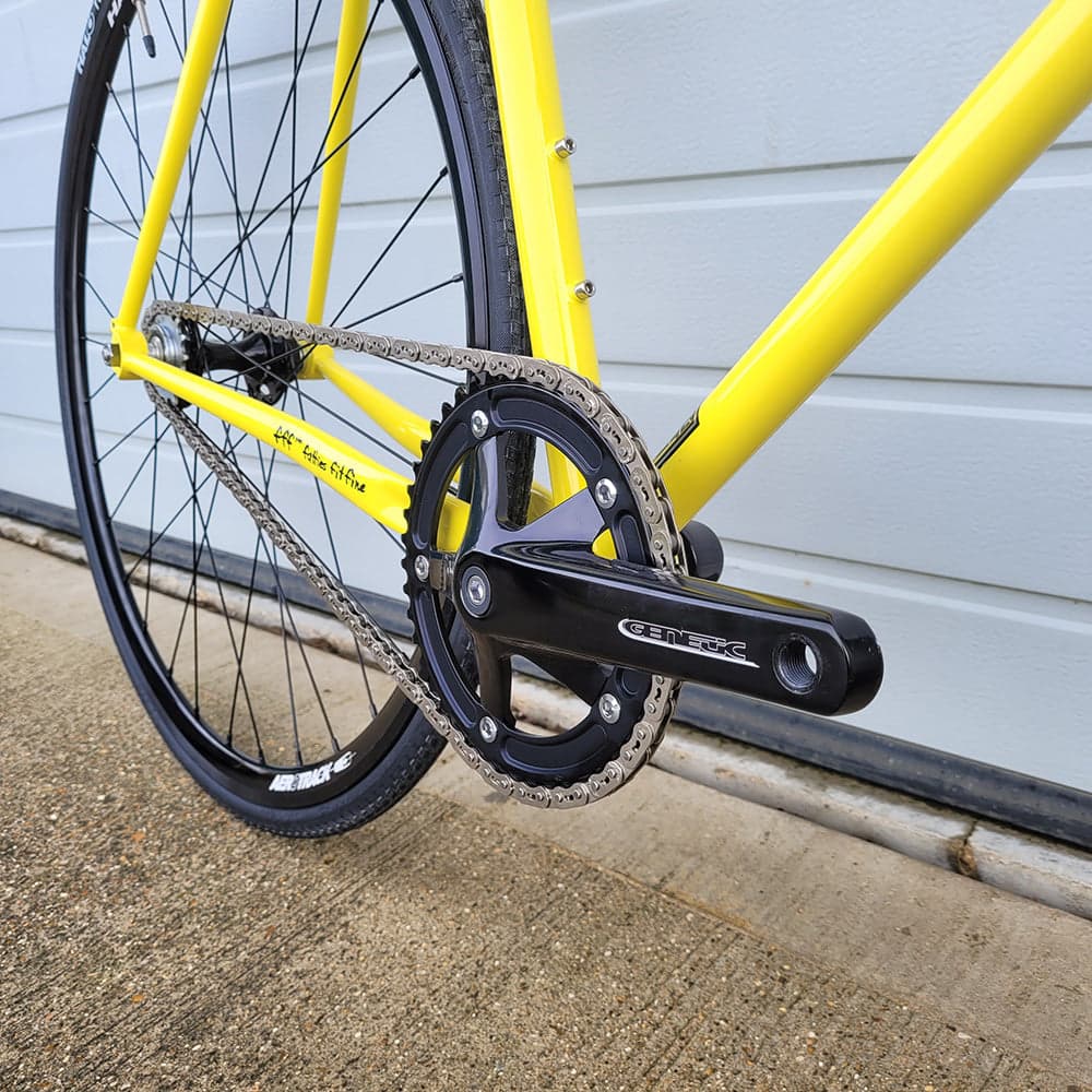 Genetic Tibia Track Cranks Black 165mm