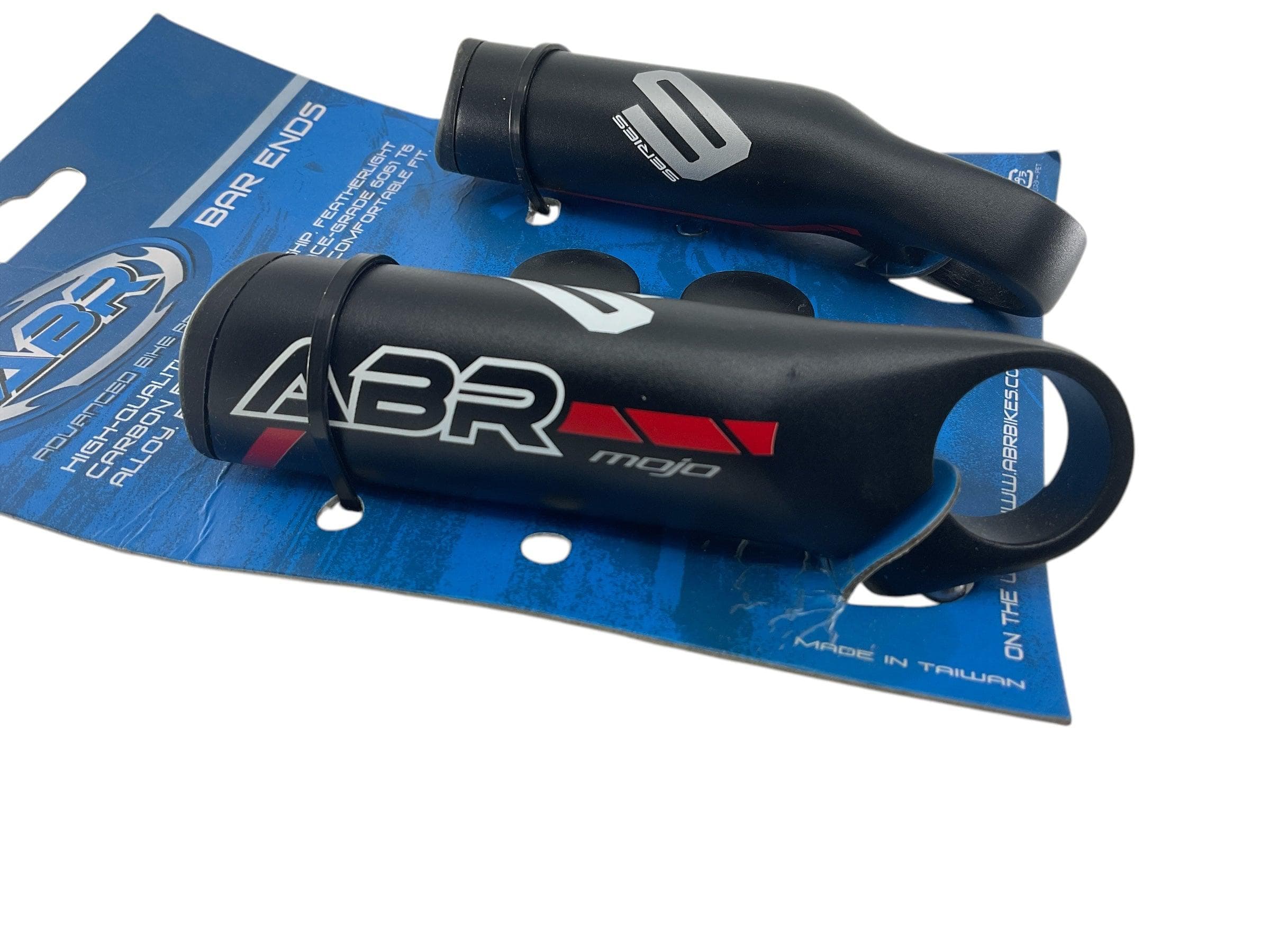 ABR Mojo Handlebar Bar Ends Alloy "Black" 110mm with end caps