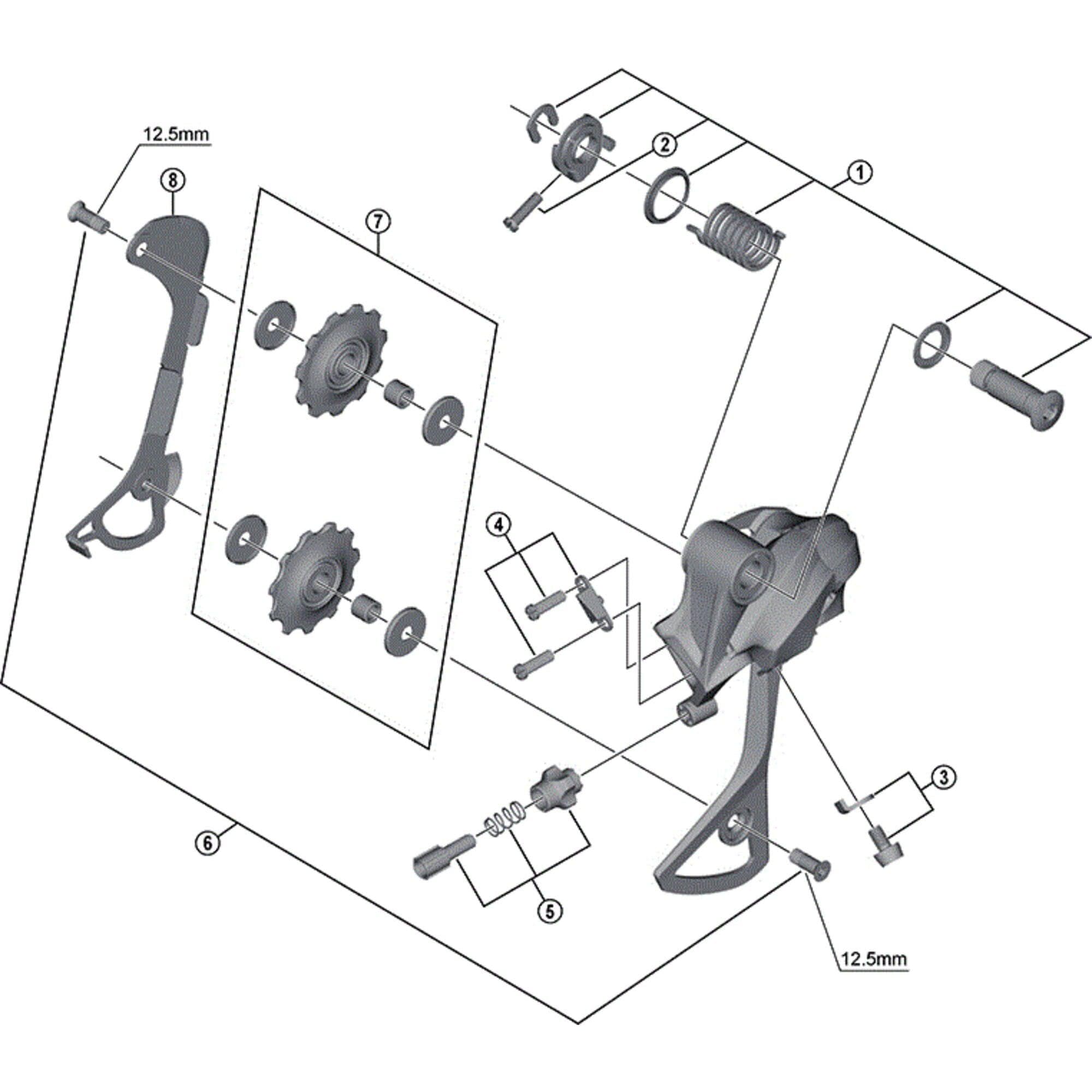 Shimano Spares RD-M430 pulley bolt set