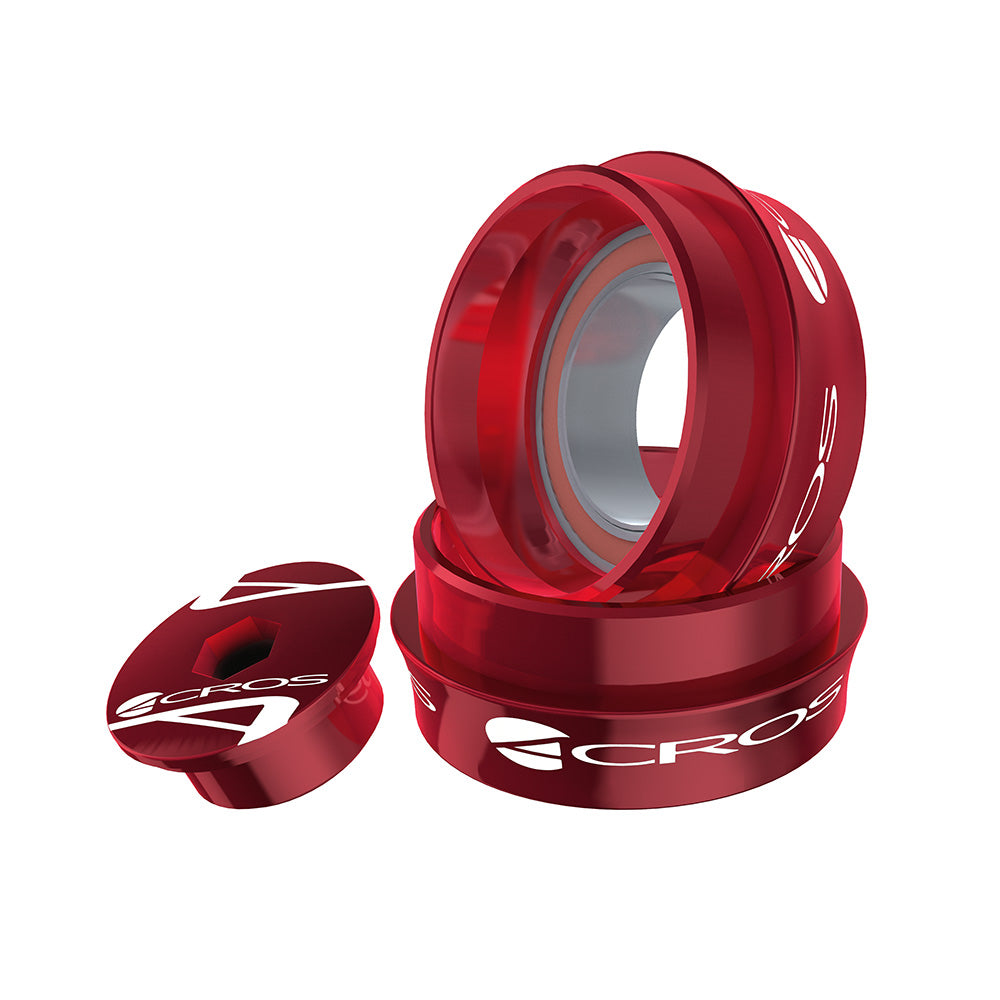 Acros BB30R Stainless BB Hollowtech II Red
