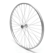 Front Wheel 26' MTB Silver Single Wall QR V-Brake