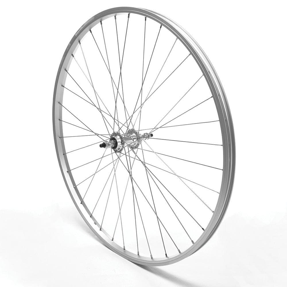 Rear Wheel 24" MTB Silver Single Wall Nutted V-Brake