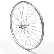 Rear Wheel 24" MTB Silver Single Wall Nutted V-Brake