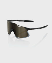 100% Hypercraft Glasses - Matte Black / Soft Gold Mirror Lens