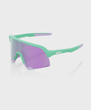 100% S3 Glasses - Soft Tact Mint / HiPER Lavender Mirror Lens