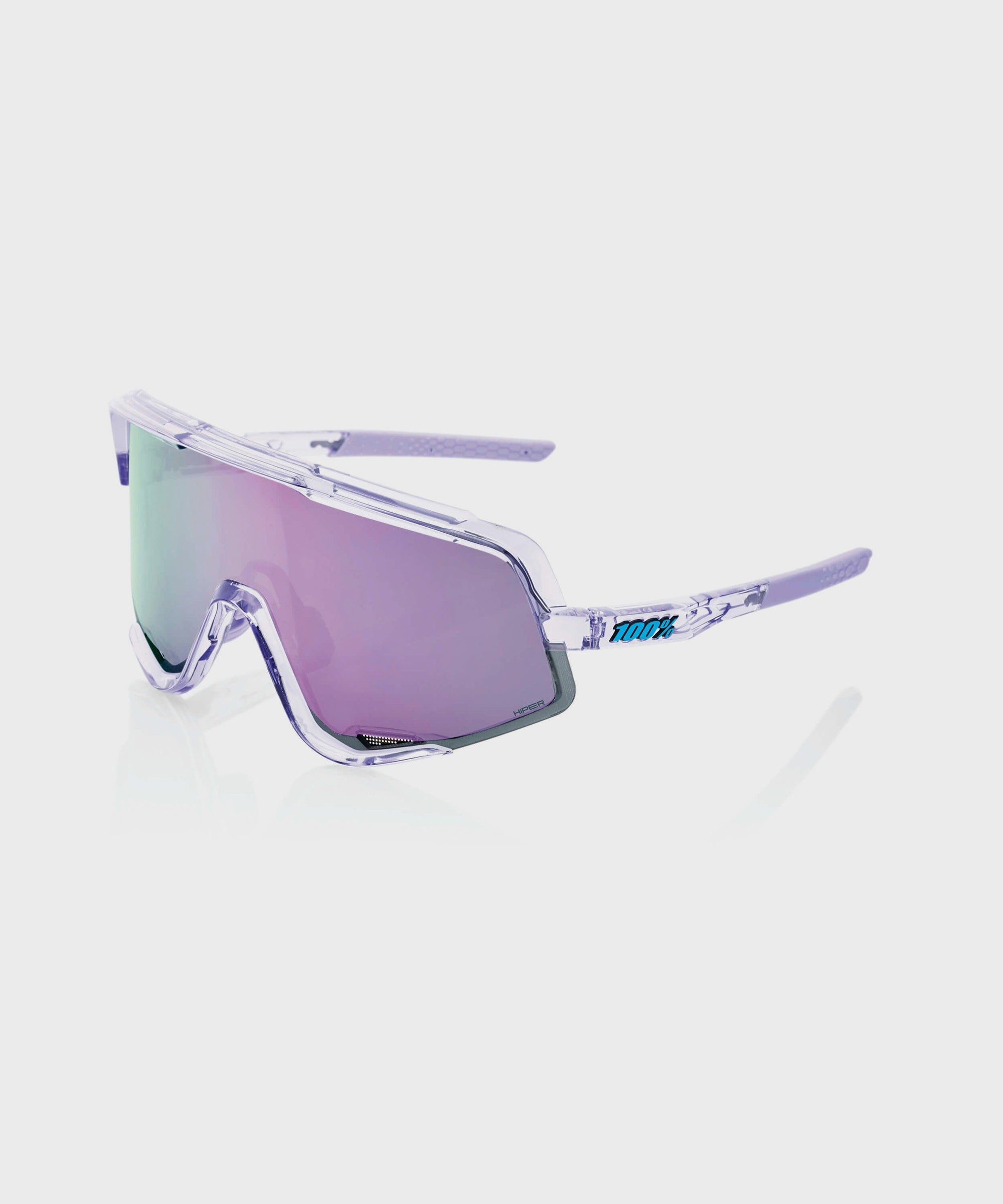 100% Glendale Glasses - Polished Translucent Lavender / HiPER Lavender Mirror