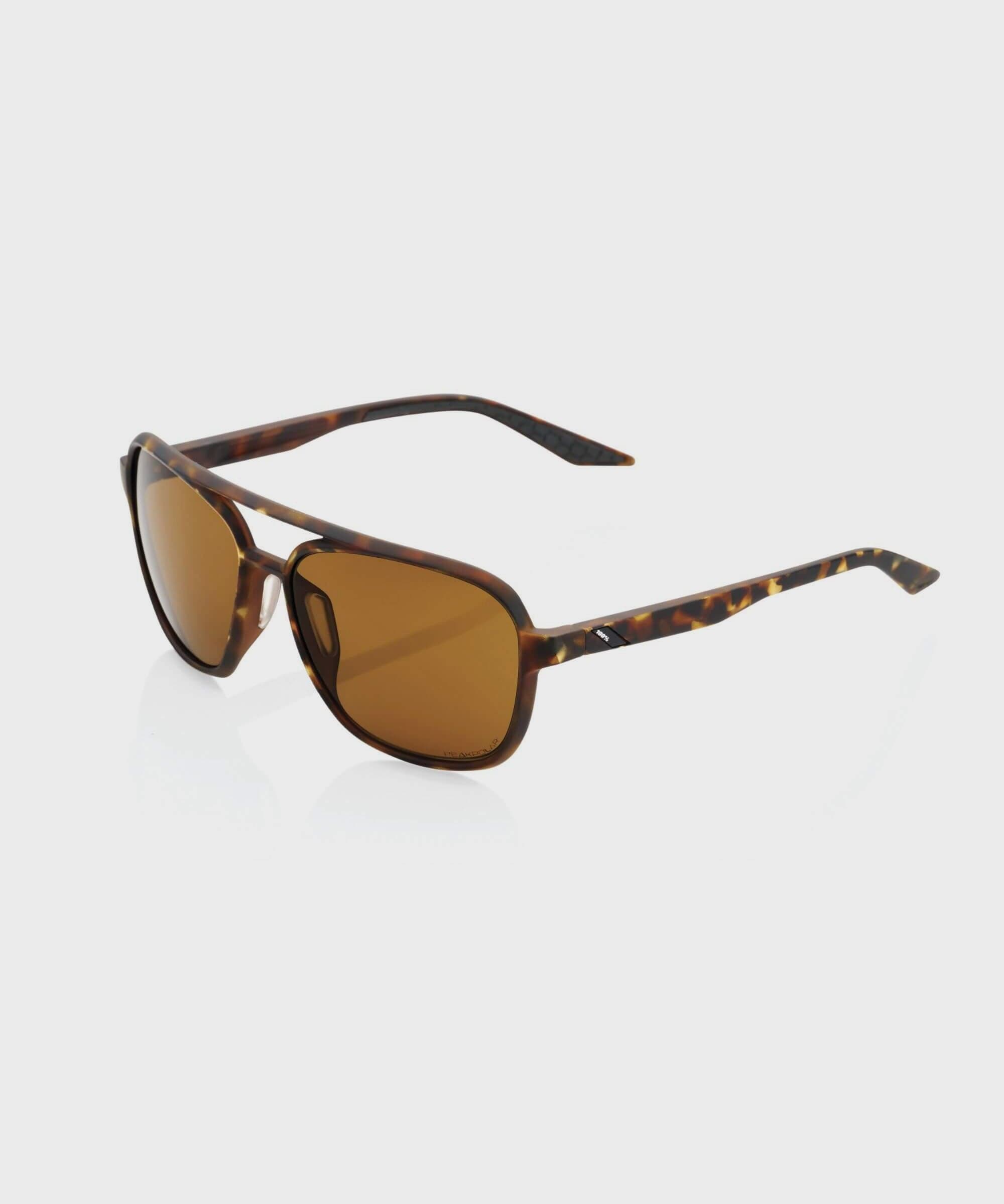100% Kasia Glasses - Soft Tact Havana / Bronze PEAKPOLAR Lens