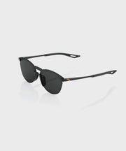 100% Legere Round Glasses - Polished Black / Smoke Lens