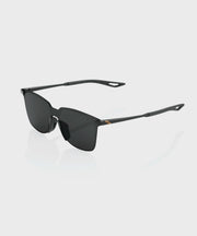 100% Legere Square Glasses - Polished Black / Smoke Lens