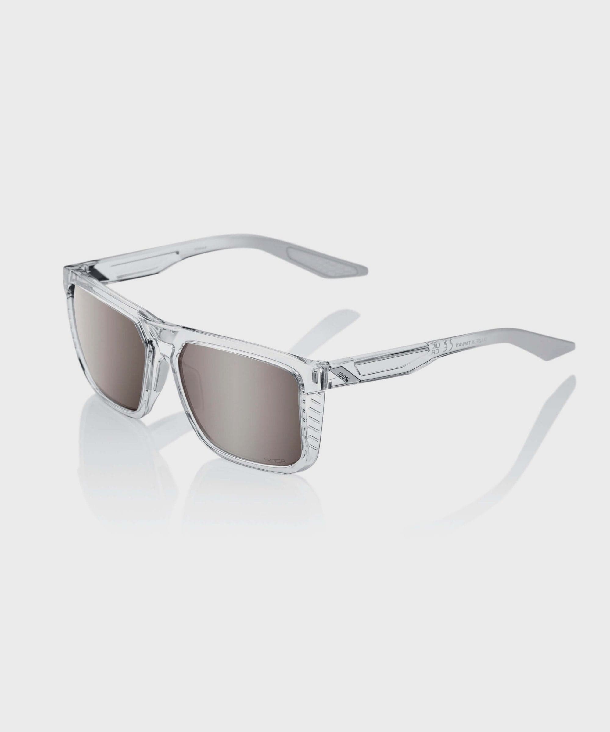 100% Renshaw Glasses - Polished Crystal Haze / HiPER Silver Mirror Lens