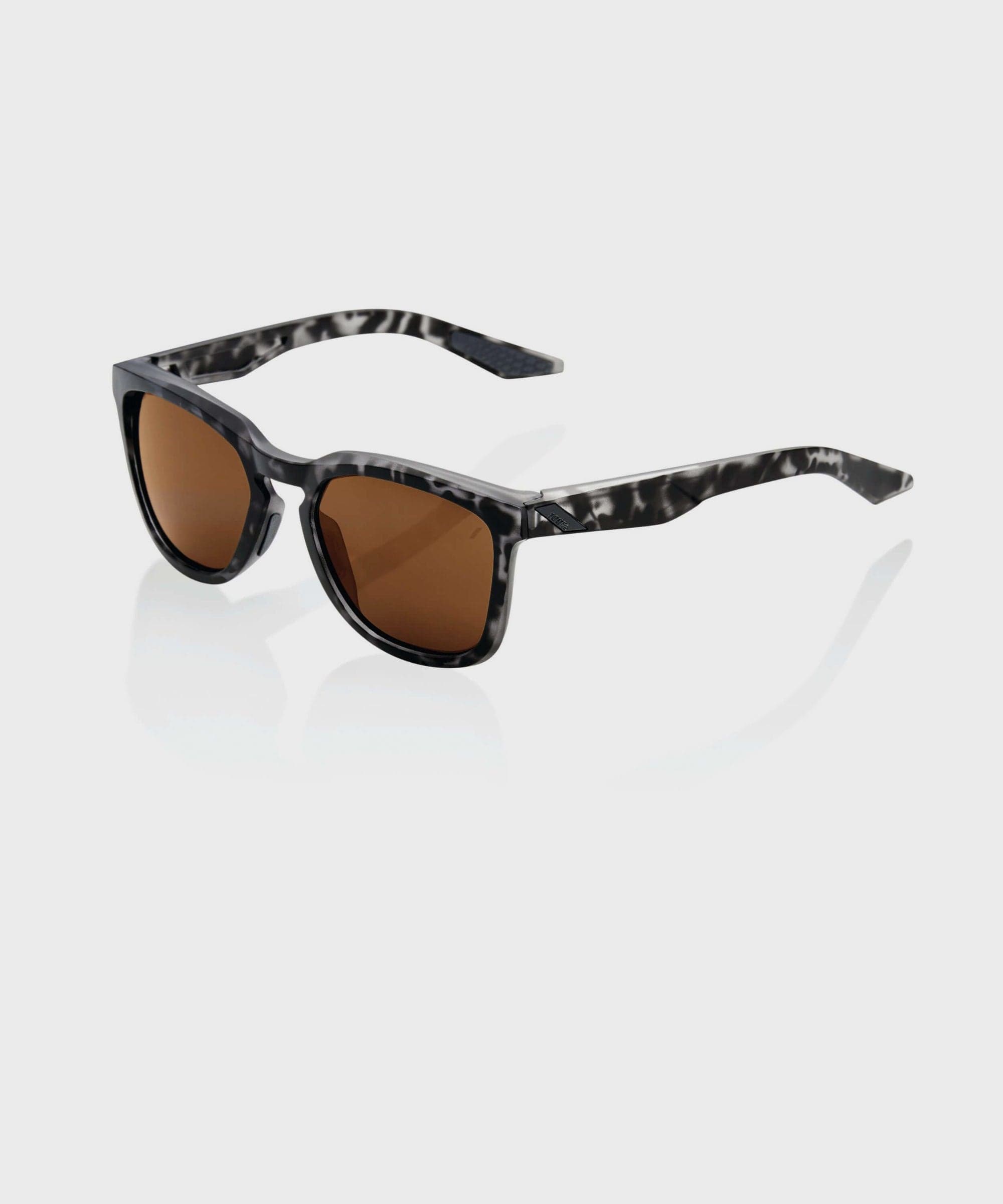 100% Hudson Glasses - Matte Black Havana / Bronze Lens