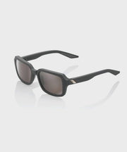 100% Rideley Glasses - Soft Tact Cool Grey / HiPER Silver Mirror Lens
