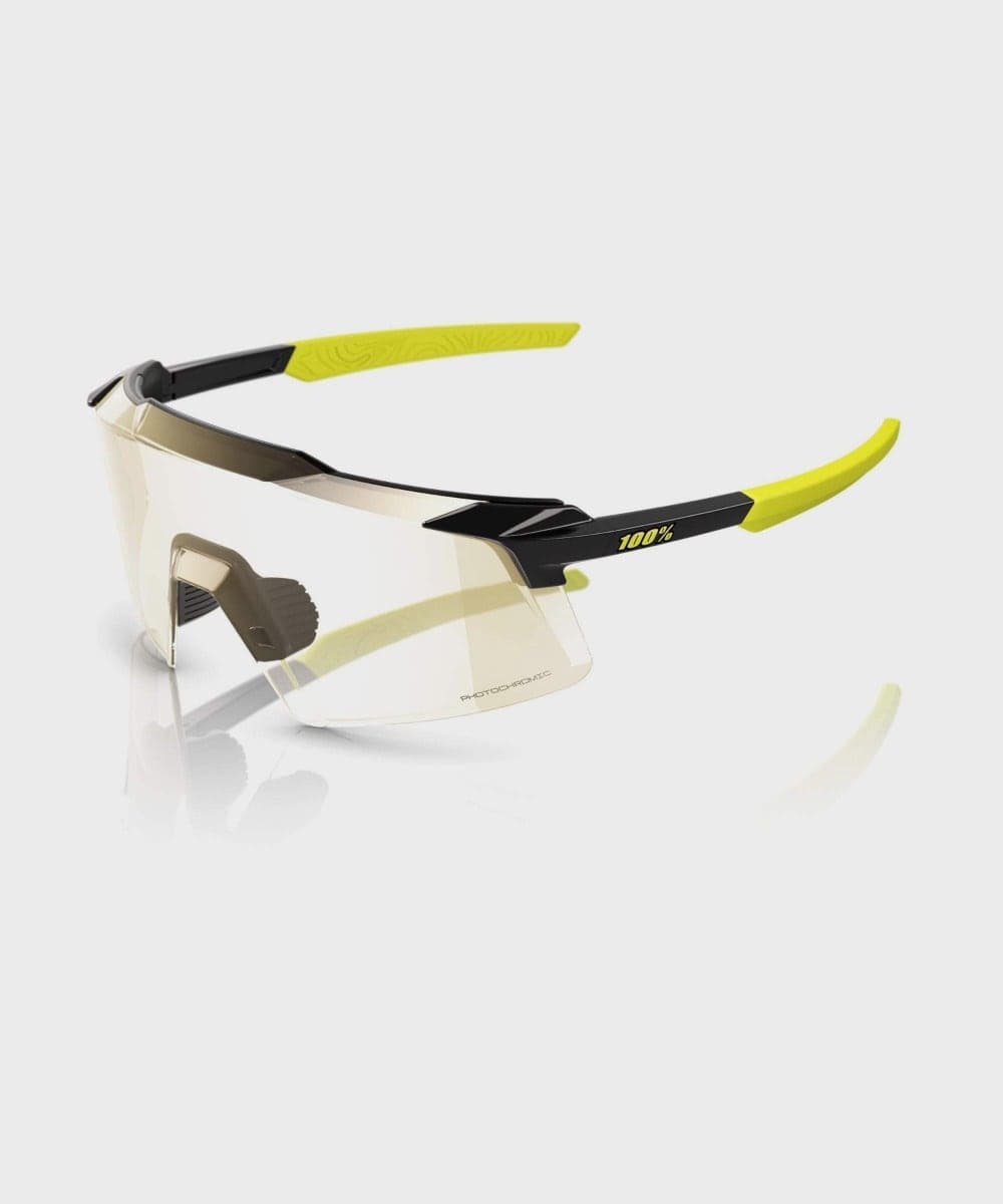 100% Aerocraft Glasses - Gloss Metallic Black / Photochromic Lens