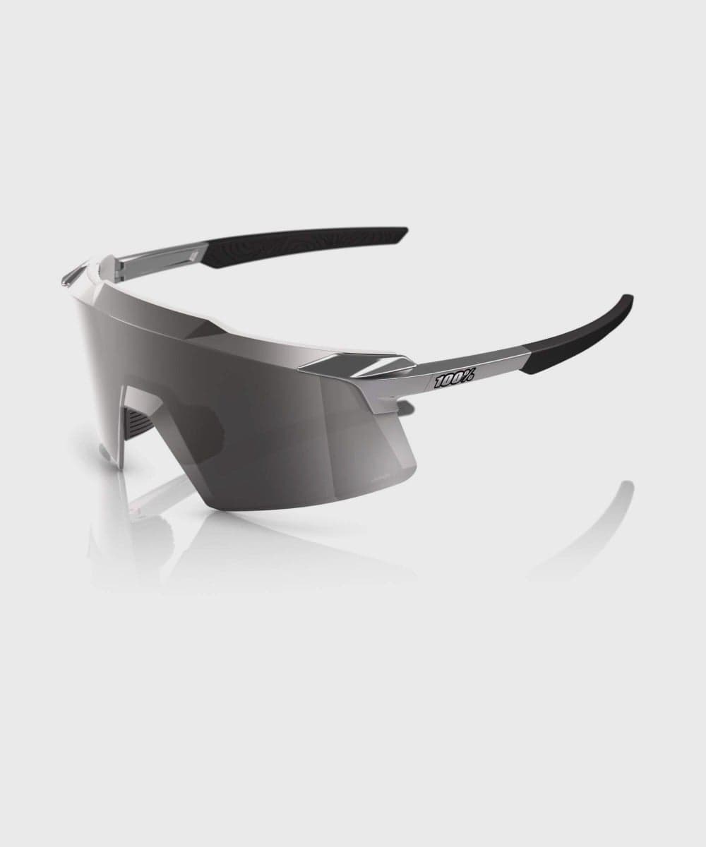 100% Aerocraft Glasses - Gloss Chrome / HiPER Silver Chrome Lens