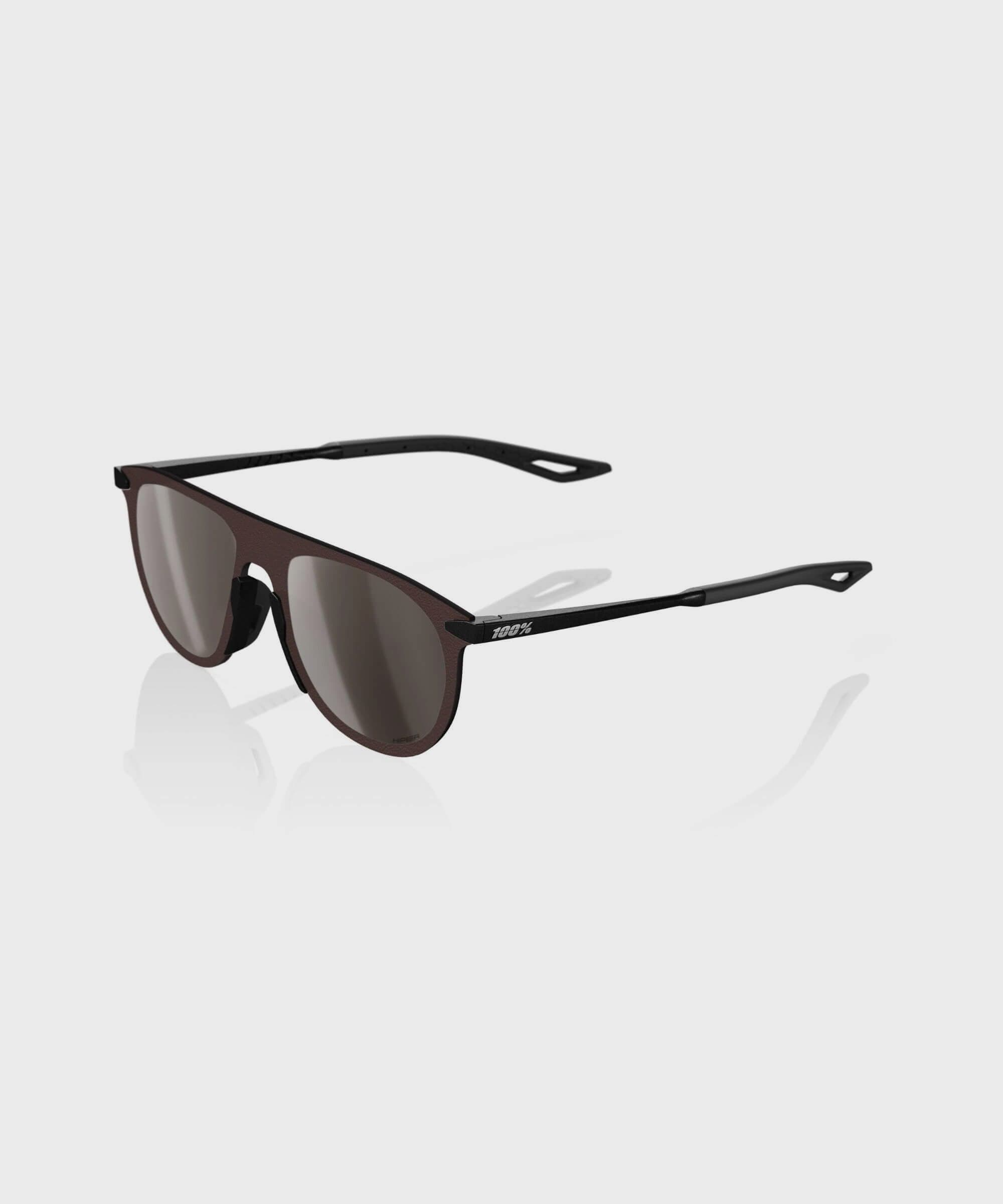 100% Legere Coil Glasses - Matte Black / HiPER Silver Mirror Lens