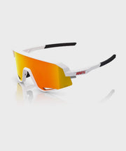 100% Slendale Glasses - Soft Tact White / HiPER Red Multilayer Mirror Lens