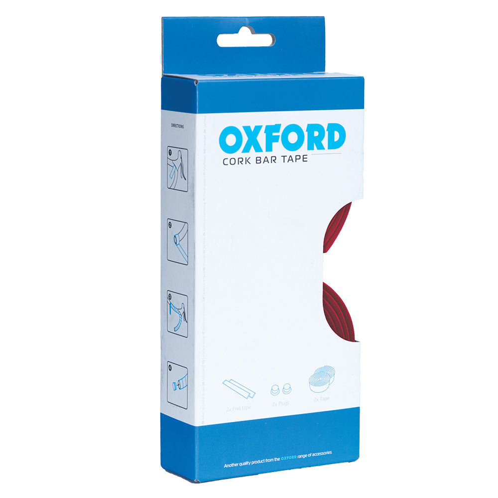 Oxford Cork Handlebar Tape - Red