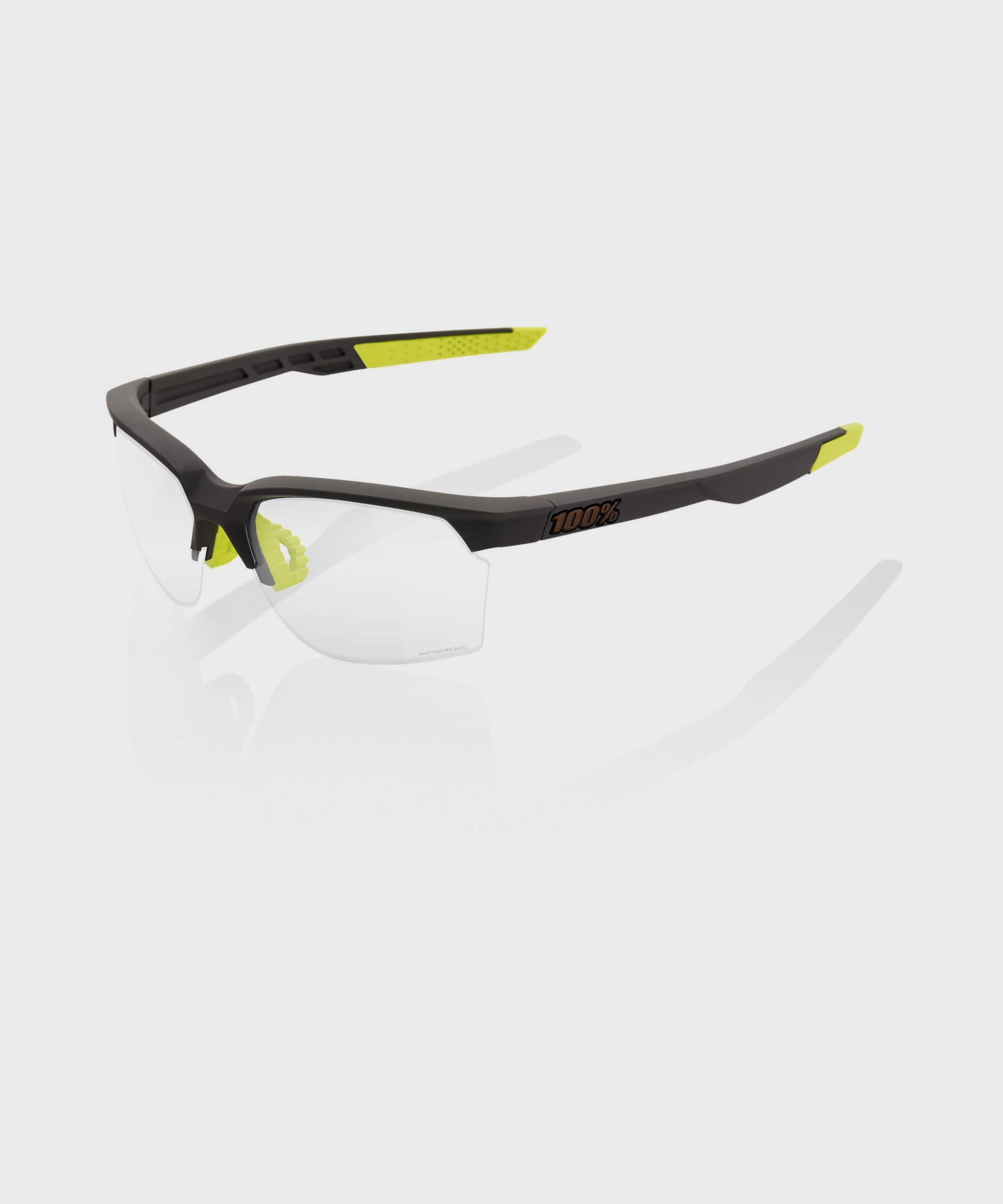 100% Sportcoupe Glasses - Soft Tact Cool Grey / Photochromic Lens