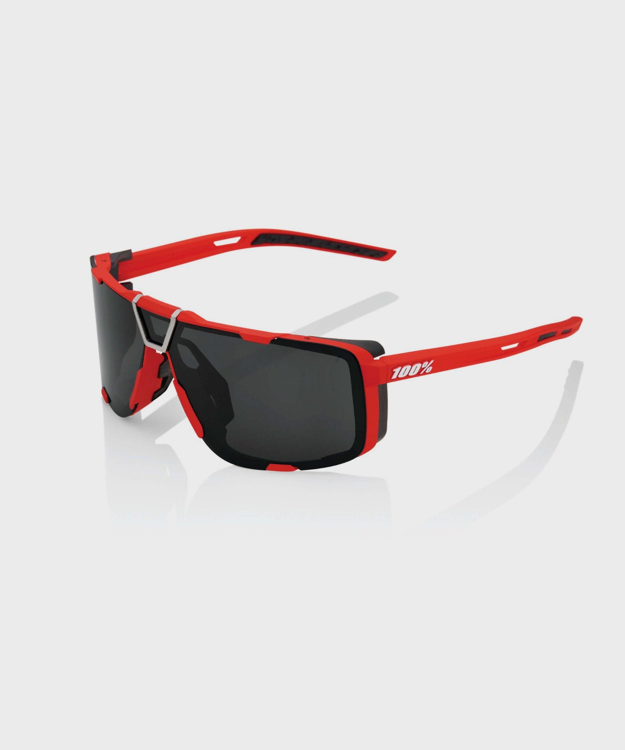 100% Eastcraft Glasses - Soft Tact Red / Black Mirror Lens