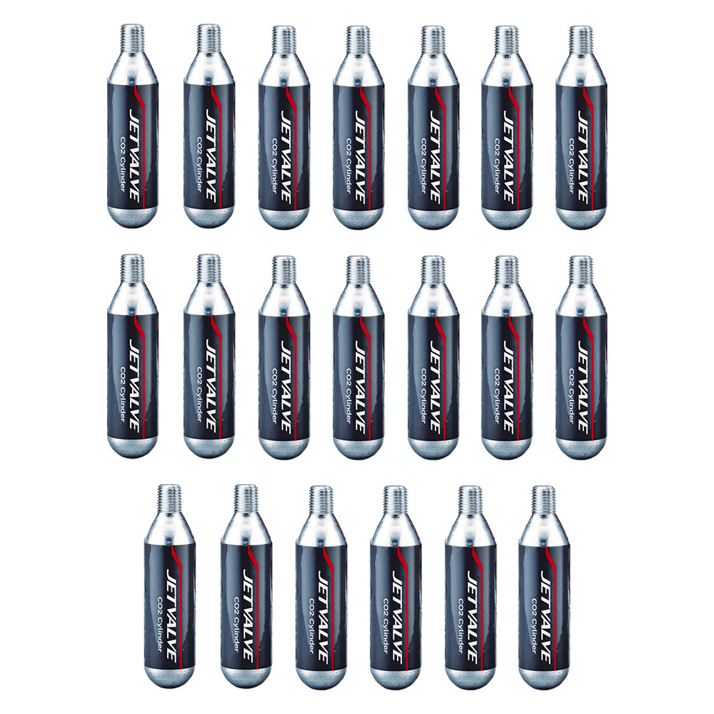 Jetvalve 25g CO2 Cartridges box of 20