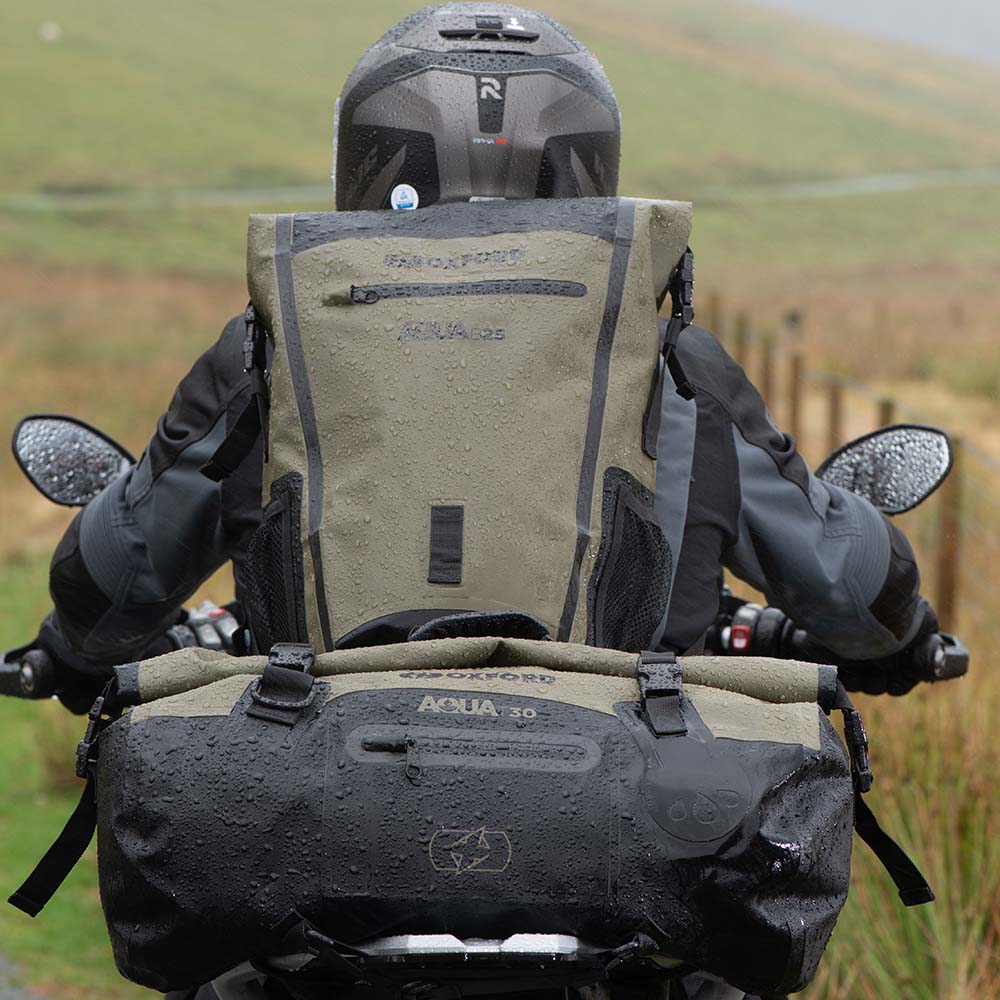 Oxford Aqua T-70 Roll Bag- Grey/Black